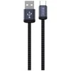 Devia laidas Gracious EC649 USB – USB-C 1,0 m 2A juodas