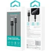 Devia laidas Gracious EC650 USB – USB-C 1,0 m 2,4A juodas