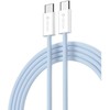 Devia kabelis Smart EC325 PD USB-C - USB-C 1,0 m 60W 3A mėlynos spalvos