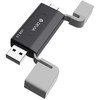 Atminties kortelė Devia kortelių skaitytuvas 2in1 EL239 USB/USB-C 2.0 juodas