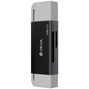 Devia kortelių skaitytuvas 2in1 EL239 USB/USB-C 2.0 juodos spalvos
