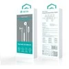 Devia laidinės ausinės Smart M2 Digital Metal USB-C sidabro spalvos