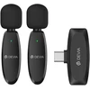 Devia mikrofonas išmaniesiems telefonams Lite 1 USB-C 2in1 juodas
