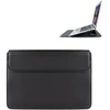 Devia nešiojamojo kompiuterio krepšys / MacBook dėklas Ultra-Thin 13,3” vandeniui atsparios PU odos, juodas