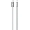 Devia Ultra3 USB-C PD 240W metalinis pintas plokščias greitojo įkrovimo laidas 1,5 m baltas