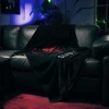 Diablo Chairs vilnonė antklodė juodos spalvos