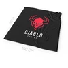 Diablo Chairs vilnonė antklodė juodos spalvos