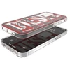Diesel Snap Dėklas skaidrus AOP Apple iPhone 12 Pro Max raudona-pilka red-pilkas 42568