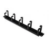 DIGITUS 19″ 1U cable management panel, 5x rings, Color juodas RAL 9005, DN-97602