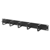 DIGITUS 19″ 1U cable management panel, 5x rings, Color juodas RAL 9005, DN-97602