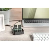 Digitus DA-71545 knyginių kompiuterių dokas / jungčių replikatorius Vielinis USB 3.2 Gen 2 (3.1 Gen 2) Type-C Juoda