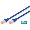 Digitus DK-1644-050-B-10 tinklo kabelis Mėlyna 5 m Cat6 S/FTP (S-STP)