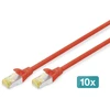 Digitus DK-1644-A-030-R-10 tinklo kabelis Raudona 3 m Cat6a S/FTP (S-STP)