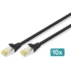 Digitus DK-1644-A-050-BL-10 tinklo kabelis Juoda 5 m Cat6a S/FTP (S-STP)
