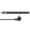 DIGITUS PDU 1U 7xCEE7/5 FR-Ausgnge 230V/16A juodas
