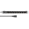 DIGITUS 8-Fach Steckdosenleiste 1HE PDU, IEC C14 St. IT