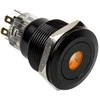 DimasTech vandalizmo jungiklis/mygtukas 22 mm, juodos spalvos taškinis RGB
