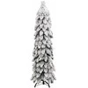 Dirbtinė apšviesta Kalėdų eglutė su 80 LED ir sniegu, 150cm