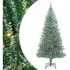Dirbtinė Kalėdų Eglė Su Sniegu ir LED Šviesa su 300 LED 210 cm