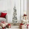 Dirbtinė Kalėdų eglutė Balta 120 cm PVC ir Metalas ir Plastikas