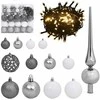 Dirbtinė Kalėdų eglutė Balta 240 cm PVC ir Metalas ir Plastikas