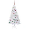 Dirbtinė Kalėdų eglutė su 150 LED Balta 150 cm PVC ir Plienas