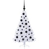 Dirbtinė Kalėdų eglutė su 150 LED Balta 120 cm PVC ir Plienas