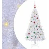 Dirbtinė Kalėdų eglutė su 150 LED Balta 150 cm PVC ir Plienas