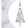 Dirbtinė Kalėdų eglutė su 150 LED Balta 120 cm PVC ir plienas