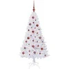 Dirbtinė Kalėdų eglutė su 150 LED Balta 150 cm PVC ir Plienas