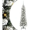 Dirbtinė Kalėdų eglutė Balta 120 cm PVC ir Metalas ir Plastikas