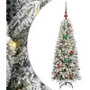 Dirbtinė Kalėdų eglutė su 150 LED s stovu Balta 120 cm