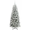 Dirbtinė Kalėdų eglutė su 150 LED s stovu Balta 150 cm