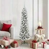 Dirbtinė Kalėdų eglutė Balta 150 cm PVC ir Metalas ir Plastikas