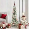 Dirbtinė Kalėdų eglutė Balta 150 cm PVC ir Metalas ir Plastikas