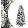 Dirbtinė Kalėdų eglutė su 150 LED s stovu Balta 150 cm