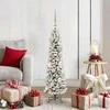 Dirbtinė Kalėdų eglutė Balta 120 cm PVC ir Metalas ir Plastikas