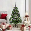 Dirbtinė Kalėdų eglutė su 150 LED Žalia 120 cm PVC ir metalas