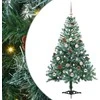 Dirbtinė Kalėdų eglutė su 150 LED Žalia 150 cm PVC ir plienas