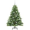 Dirbtinė Kalėdų eglutė su 150 LED Žalia 150 cm PE ir PVC