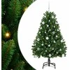 Dirbtinė Kalėdų eglutė su 150 LED Žalia 150 cm PVC ir metalas