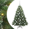 Dirbtinė Kalėdų eglutė su 150 LED Žalia 120 cm PE ir PVC