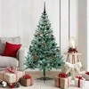 Dirbtinė Kalėdų eglutė su 150 LED Žalia 150 cm PVC ir plienas