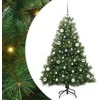 Dirbtinė Kalėdų eglutė su 150 LED Žalia 150 cm PE ir PVC