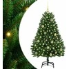 Dirbtinė Kalėdų eglutė su 150 LED Žalia 120 cm PVC ir metalas