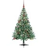 Dirbtinė Kalėdų eglutė su 150 LED Žalia 150 cm PVC ir plienas
