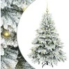Dirbtinė Kalėdų eglutė su 150 LED Balta 150 cm PE ir PVC