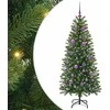 Dirbtinė Kalėdų eglutė su 150 LED Žalia 150 cm PE ir PVC