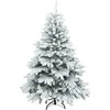 Dirbtinė Kalėdų eglutė su 150 LED Balta 120 cm PE ir PVC