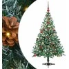 Dirbtinė Kalėdų eglutė su 150 LED Žalia 150 cm PVC ir plienas